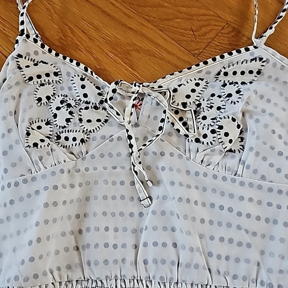 NWT Vintage Free People Polka Dot Tank Top - Size Small (2007) - Picture 2 of 4